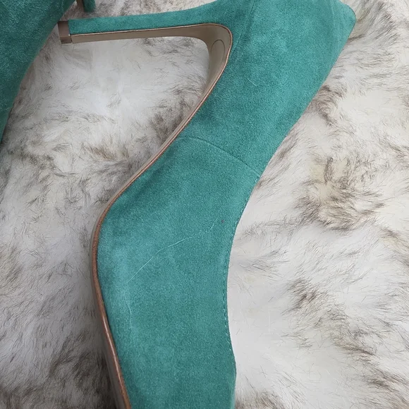 Sam Edelman Women's Kerry Green Suede Pumps "Hazel" - Picture 8 of 8